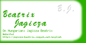 beatrix jagicza business card